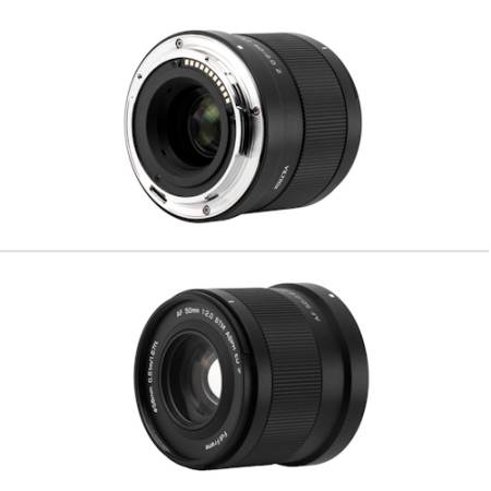Viltrox AF 50mm F2 Air - obiektyw stałoogniskowy, Nikon Z_Obiektyw z przodu i z tyłu_2